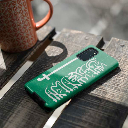 Saudi Arabia Flag Distressed Galaxy S20 Plus Pro Case